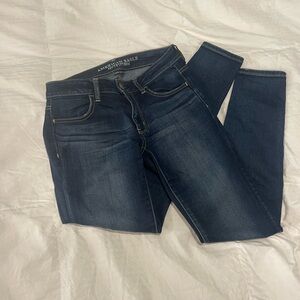 American Eagle Outfitters Women's Deep Indigo Skinny Jeans